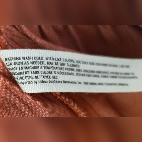 Free People Intimately All My Love Shine Wrap Mini Slip Dress Rust Satin S/M - Picture 7 of 14